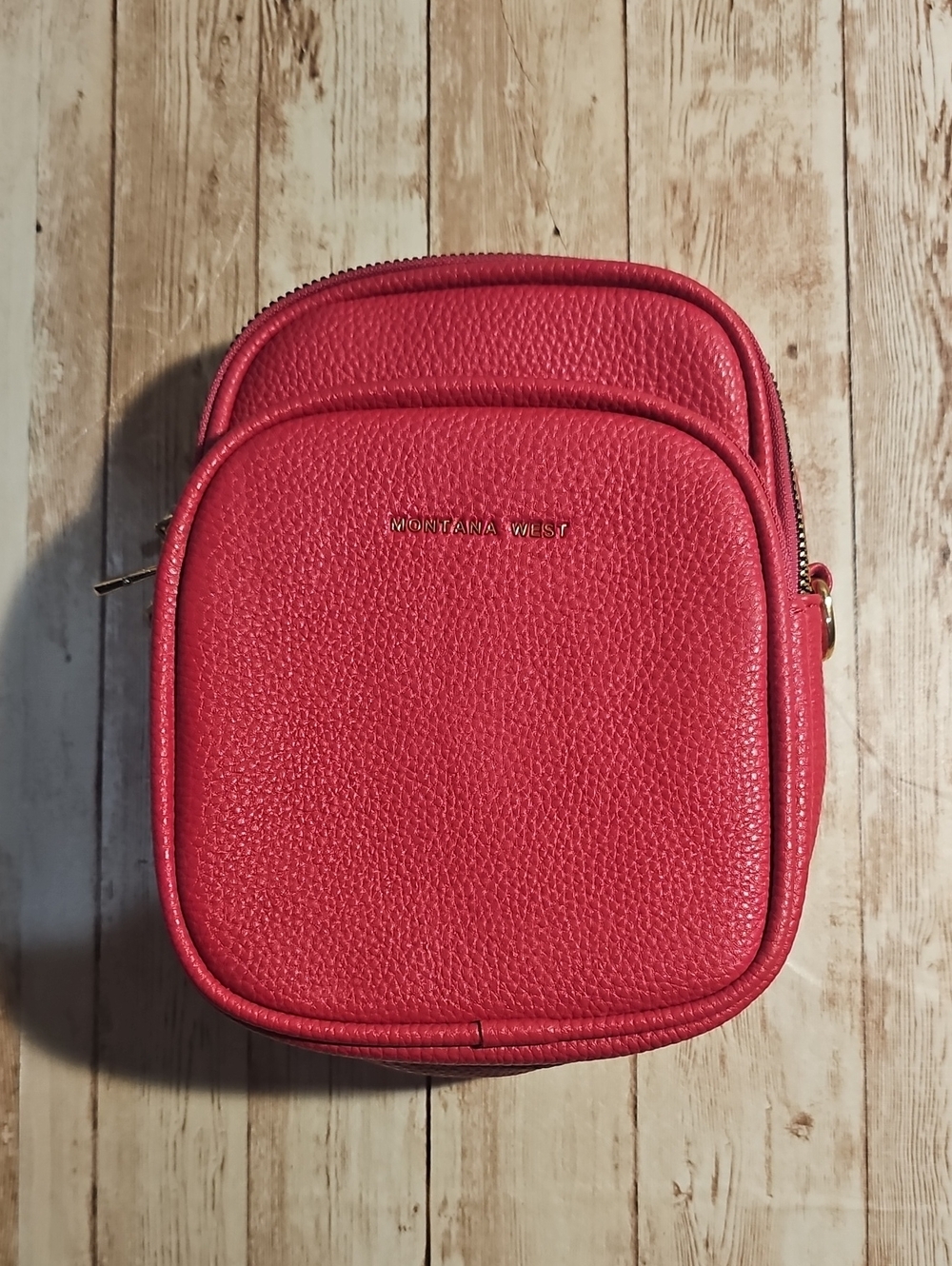 Montana West Pink Pebbled Bag with Gold Hardware